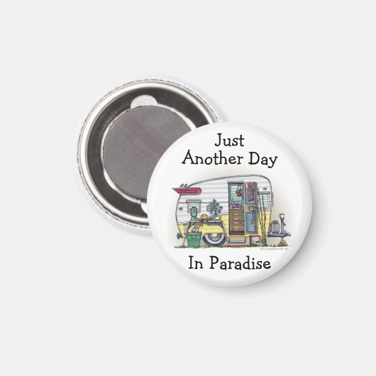 Shasta Camper Trailer Magnet (Vorderseite/Rückseite)