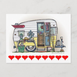 Shasta Camper Trailer Postkarte