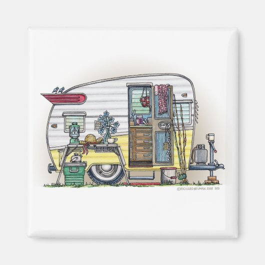 Shasta Camper Trailer RV Magnete Magnet (Vorne)