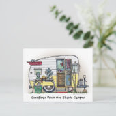 Shasta Camper Trailer RV Postkarten (Stehend Vorderseite)