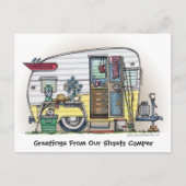 Shasta Camper Trailer RV Postkarten (Vorderseite)