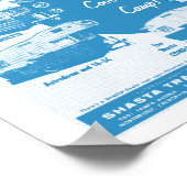 Shasta Camper Vintage Ad - Coole Katzen Poster (Ecke)