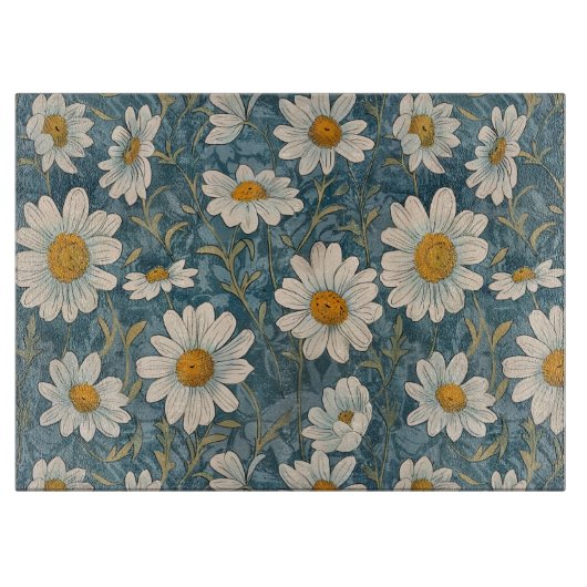 Shasta Daisies Schneidebrett (Vorderseite)