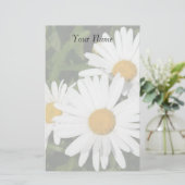 Shasta Daisies Stationary Briefpapier (Stehend Vorderseite)