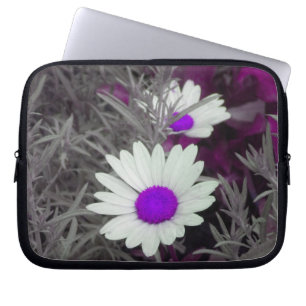 Shasta Daisies (w/Lila) Laptop-Sieb Laptopschutzhülle