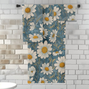 Shasta Daisy Art Nouveau Badhandtuch Set