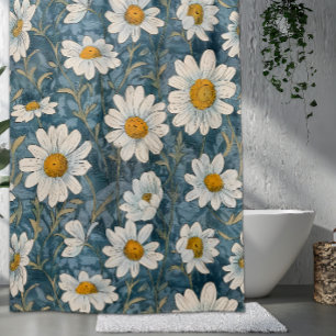 Shasta Daisy Art Nouveau Duschvorhang