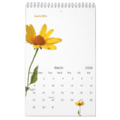 Shasta Daisy Botanical Garden Journal Kalender (Mär 2026)