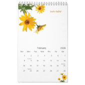 Shasta Daisy Botanical Garden Journal Kalender (Feb 2026)
