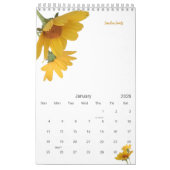 Shasta Daisy Botanical Garden Journal Kalender (Jan 2026)