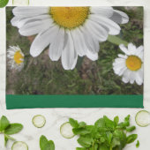 Shasta Daisy (höchstens Chrysanthemum) Geschirrtuch (Gefaltet)
