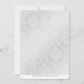 Shasta Daisy Navy Blue Anniversary Party Einladung (Rückseite)