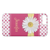 Shasta Daisy Pink Polka Dot iPhone 6 Fall Case-Mate iPhone Hülle (Rückseite (Horizontal))
