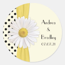 Shasta Daisy Polka Dot Personalisiert Wedding