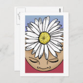 Shasta Daisy Postkarte (Vorne/Hinten)