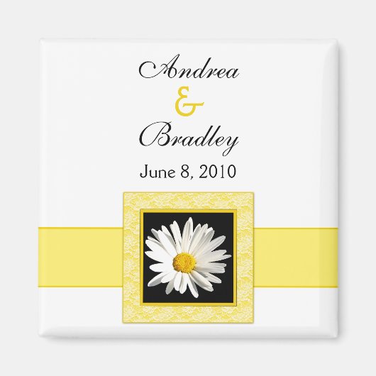 Shasta Daisy "Save the Date"-Magnet Magnet (Vorne)