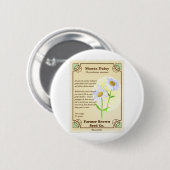 Shasta Daisy Seed Packet Button (Vorne & Hinten)
