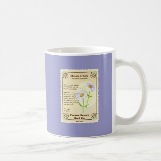 Shasta Daisy Seed Packet Kaffeetasse (Rechts)
