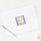 Shasta Daisy Seed Packet Quadratischer Aufkleber (Umschlag)