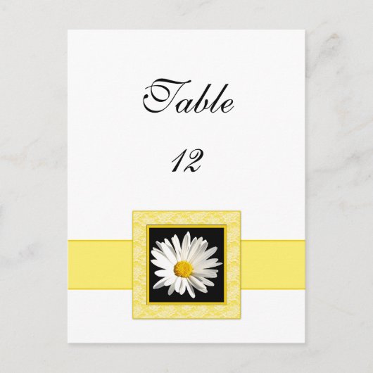 Shasta Daisy Tischnummer Postcard (Vorderseite)