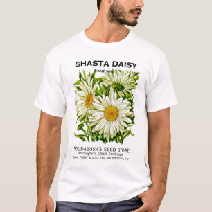 Shasta Daisy Vintag Seed Packet T-Shirt