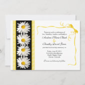Shasta Daisy Wedding Einladung (Vorderseite)