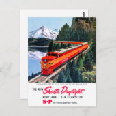 Shasta Daylight Portland San Francisco Poster Postkarte (Vorne/Hinten)