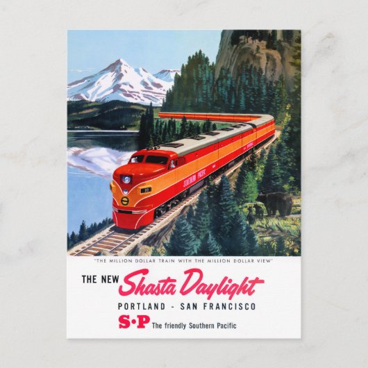 Shasta Daylight Portland San Francisco Poster Postkarte (Vorderseite)