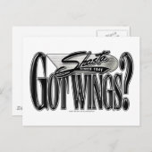 Shasta -- Got Flügel? Postkarte (Vorne/Hinten)