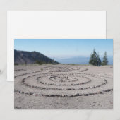 Shasta-Labyrinth Einladung (Vorne/Hinten)