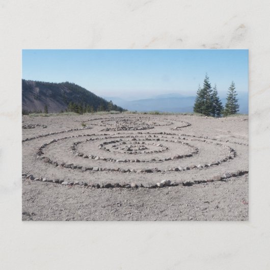 Shasta Labyrinth Postkarte (Vorderseite)