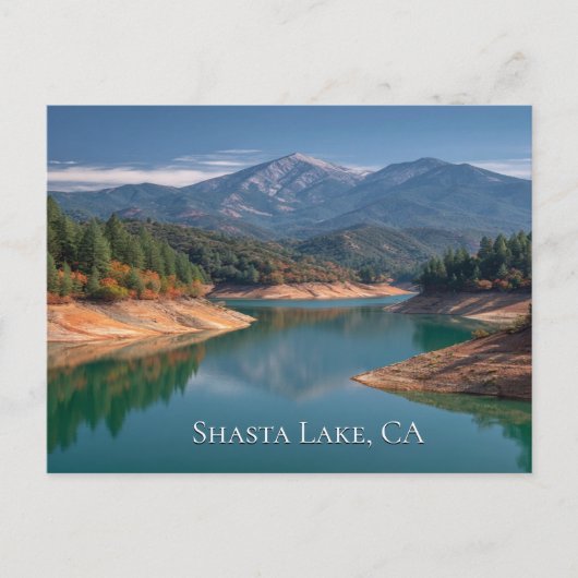 Shasta Lake, CA Postkarte (Vorderseite)