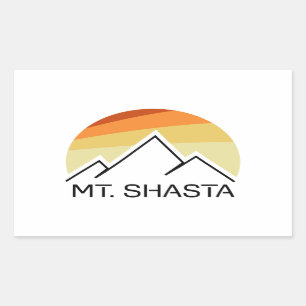 Shasta Retro Rechteckiger Aufkleber