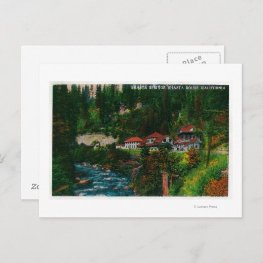 Shasta Springs on the Shasta RouteShasta, CA Postkarte (Vorne/Hinten)