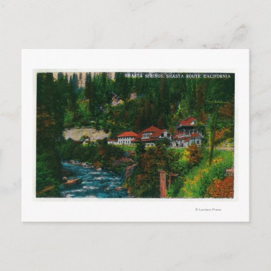 Shasta Springs on the Shasta RouteShasta, CA Postkarte (Vorderseite)