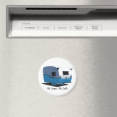 Shasta Vintag Camper - blau Magnet (In Situ (Geschirrspüler))