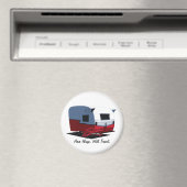 Shasta Vintag Camper - Red Magnet (In Situ (Geschirrspüler))