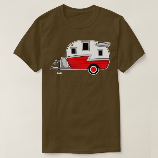 Shasta Vintag Camper red rv T-Shirt (Design vorne)