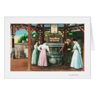 Shasta Wasser-Trinkbrunnen-Szene