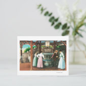 Shasta Water Drink Fountain Szene Postkarte (Stehend Vorderseite)