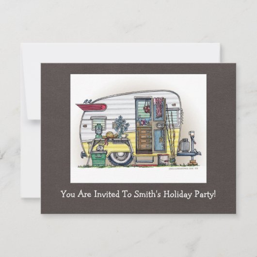 Shasta Wohnwagenanhänger RV Einladung (Vorderseite)