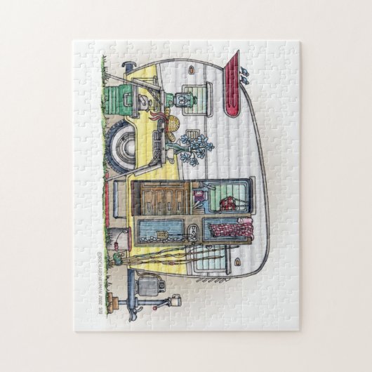 Shasta Wohnwagenanhänger RV Puzzle (Vertikal)