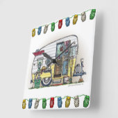 Shasta Wohnwagenanhänger RV Quadratische Wanduhr (Winkel)