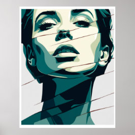 Shatter Aquamarin Beauty Poster