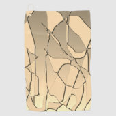 Shatter Gold Golfhandtuch (Vorderseite)