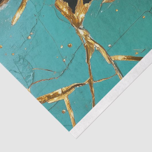 Shatter Gold Queen Decoupage Seidenpapier (Ausschnitt)