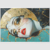 Shatter Gold Queen Decoupage Seidenpapier (Vorderseite)