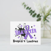 Shatter Hodgkin-Lymphom Postkarte (Stehend Vorderseite)