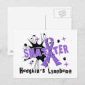 Shatter Hodgkin-Lymphom Postkarte (Vorne/Hinten)