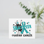 Shatter Ovarialkarzinom Postkarte (Stehend Vorderseite)
